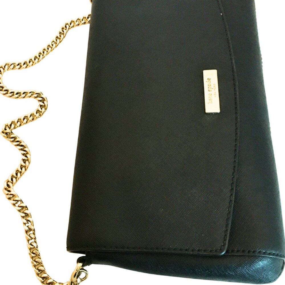 Kate Spade ♠️  Black Crossbody Purse with 22" adjustable strap - Picture 4 of 10